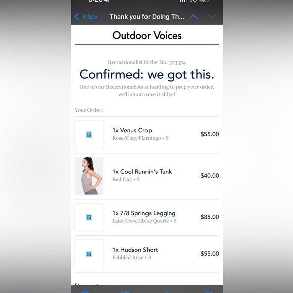 Outdoor Voices Hudson shorts in pebbled rose size small - Picture 5 of 5